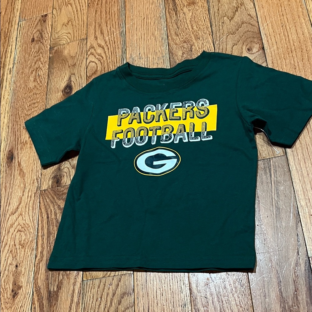 NFL Packers Kids Green and Yellow Tee